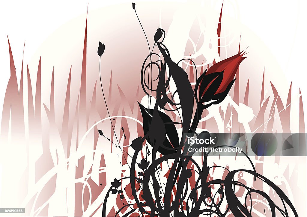 Fondo Floral gótico - arte vectorial de Abstracto libre de derechos