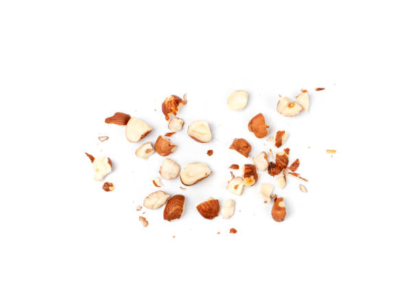 istock Nut Kernels Crumbs, Broken Hazelnuts Pile Isolated, Healthy Organic Crush Nuts Group, Hazel Nut Pieces 1648912196