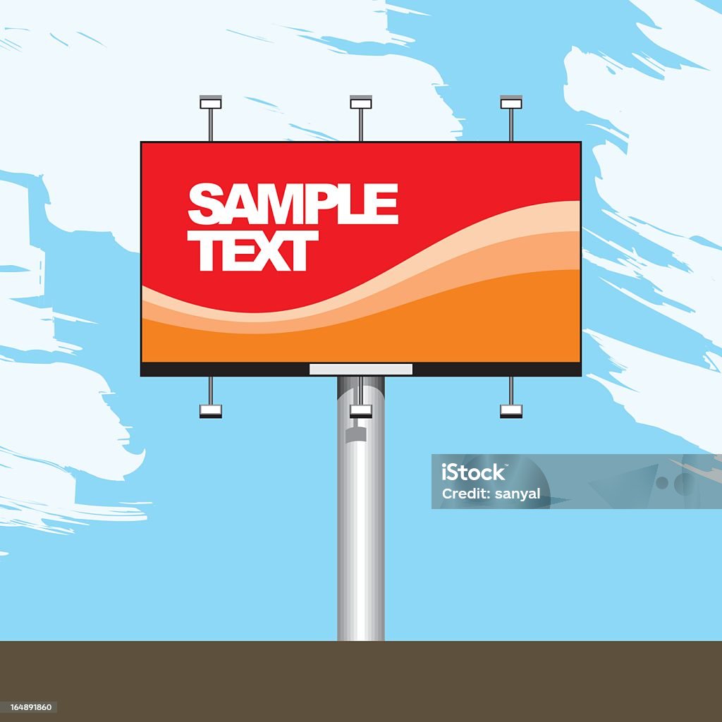 Reklama billboard - Grafika wektorowa royalty-free (Atrapa)
