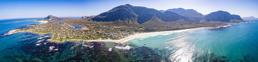 Aerial view of Betty's Bay in Western Cape province in South Africa, Africa