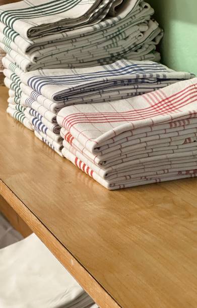 istock Freshly ironed tea towels 1648929291