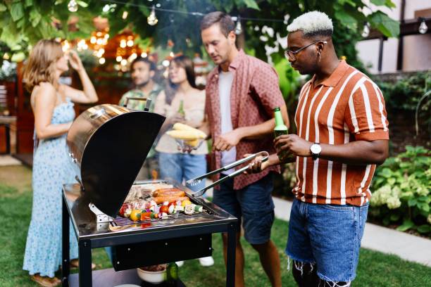 istock Beautiful people having a barbecue party 1648940510