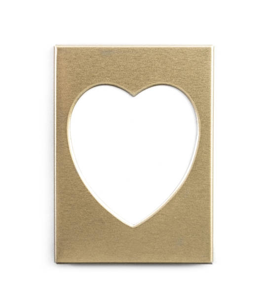 istock Golden frame in shape of heart 1648957312