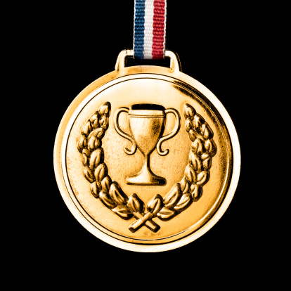 . medals isolated on white: Gold