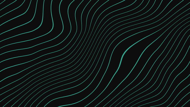 Wavy lines abstract minimal elegant motion background. Seamless looping