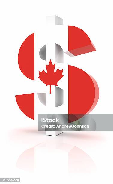 Unidade Monetária Canadiana - Fotografias de stock e mais imagens de Canadá - Canadá, Símbolo do Dólar, Tridimensional