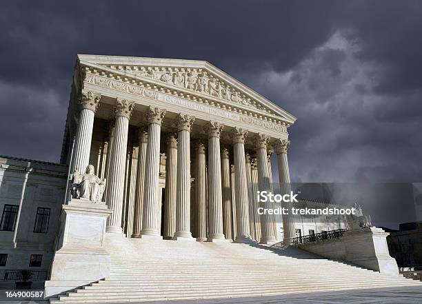 Supreme Court Washington Dc Storm Stock Photo - Download Image Now - Supreme Court, US Supreme Court Building, Storm