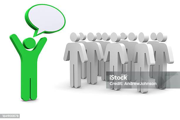 Social Network People Stock Photo - Download Image Now - Crowd of People, Directing, Men