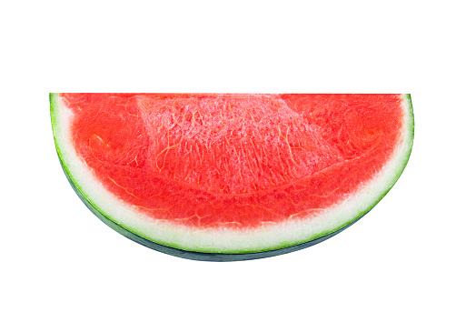 Slice of watermelon isolated on white background