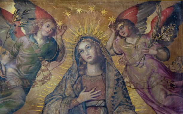 istock Religious painting located inside Quito Cathedral 1649038314