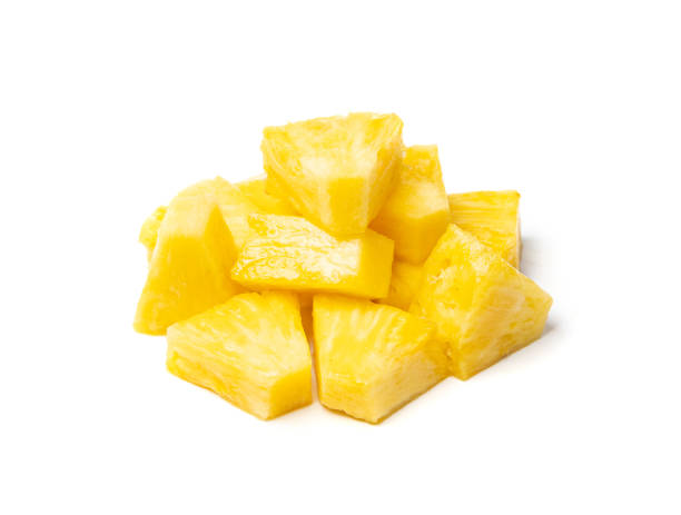 istock Pineapple Cuts Isolated, Raw Ananas Pieces, Comosus Tropical Fruit Chunks, Ripe Pine Apple Slices on White 1649054629