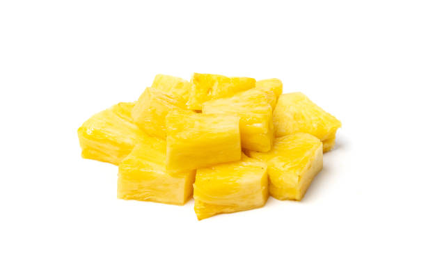 istock Pineapple Cuts Isolated, Raw Ananas Pieces, Comosus Tropical Fruit Chunks, Ripe Pine Apple Slices on White 1649054638