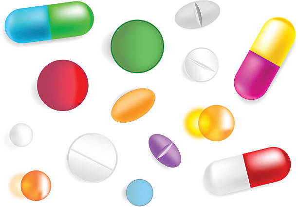 Pills. vector art illustration