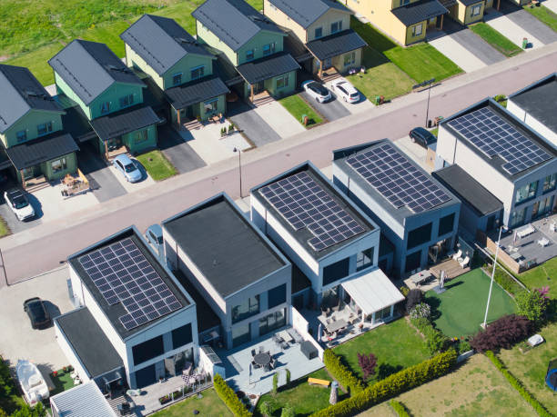 istock Residential district with modern housing 1649082132