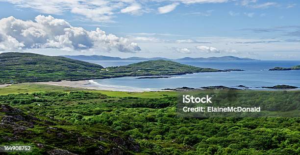 Paesaggio Verde Con Acque Blu E Il Cielo In Irlanda - Fotografie stock e altre immagini di Acqua