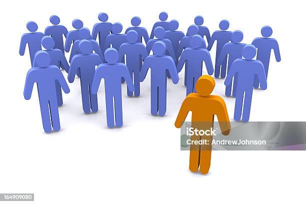 Stand Out From The Crowd Stock Photo - Download Image Now - Adult, Business, Business Person