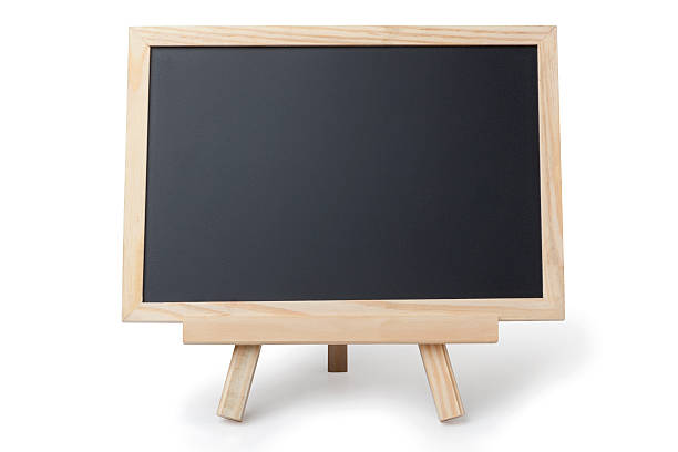 małych tablica - easel blackboard isolated wood zdjęcia i obrazy z banku zdjęć
