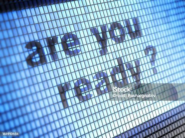 Are You Ready Stock Photo - Download Image Now - Alertness, Preparation, Anticipation