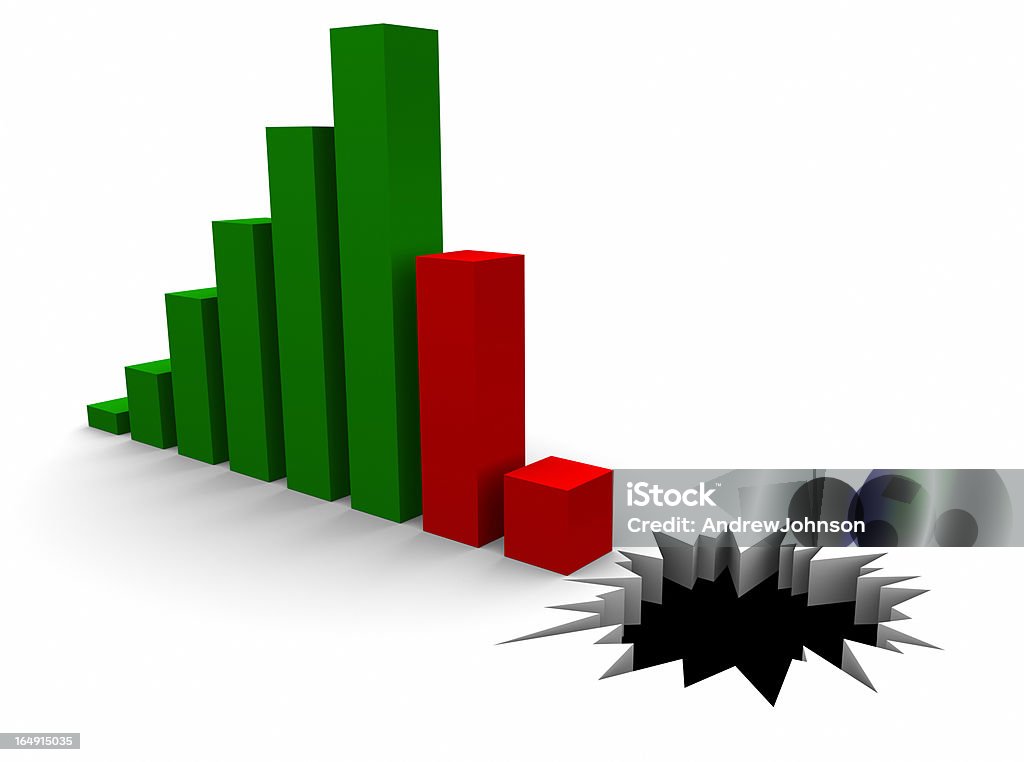 景気後退 - 3Dのロイヤリティフリーストックフォト