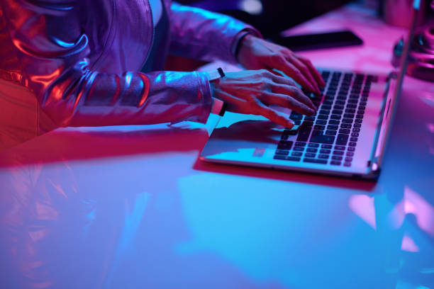 istock Closeup on woman with laptop 1649177044