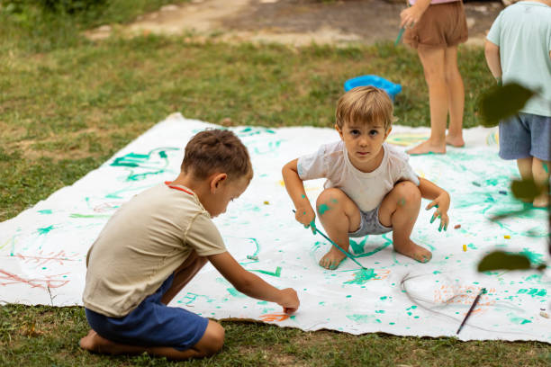 istock Watercolors are so fun for children 1649180249