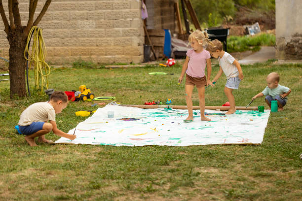 istock Children being creative in the backyard 1649195079