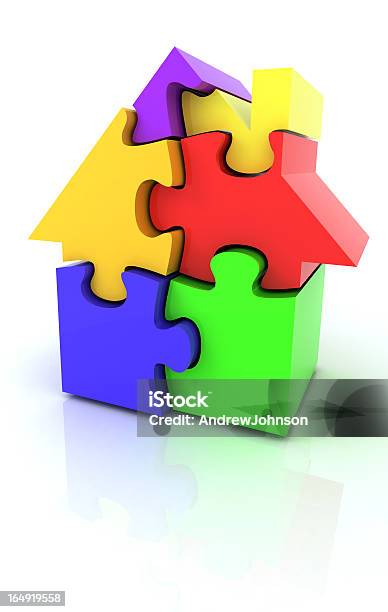 Housemarkt Stockfoto und mehr Bilder von Puzzle - Puzzle, Wohnhaus, Abstrakt