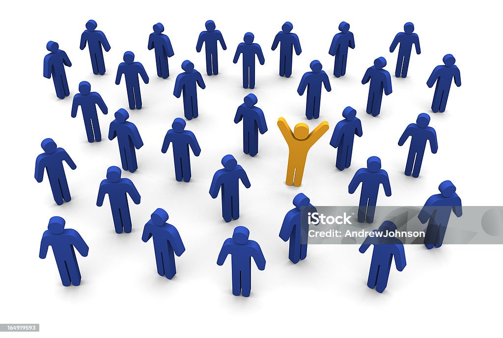 Social Network Social Network People Concept. Blue Stock Photo