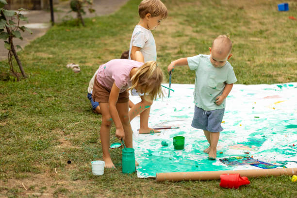 istock Watercolors are so fun for children 1649205308