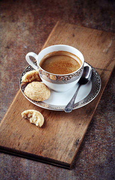 istock Cup of coffee with biscotti 164921834