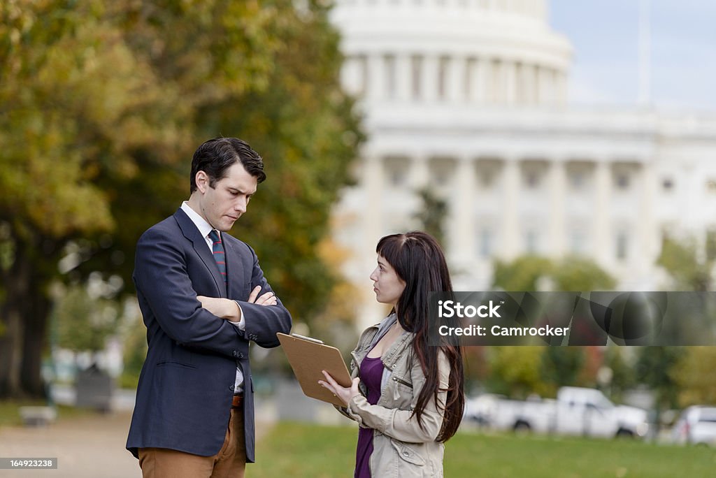 Sondage notes/Canvasser politique - Photo de Lobbying libre de droits