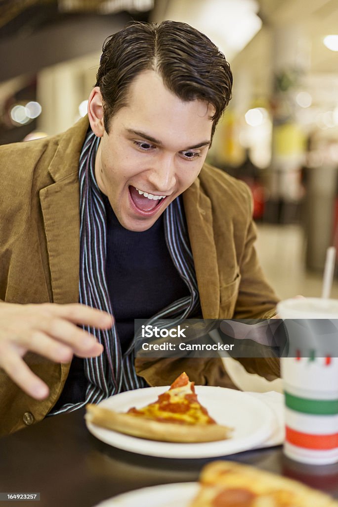 Informationen zu fressen Paar Pizza - Lizenzfrei Aggression Stock-Foto