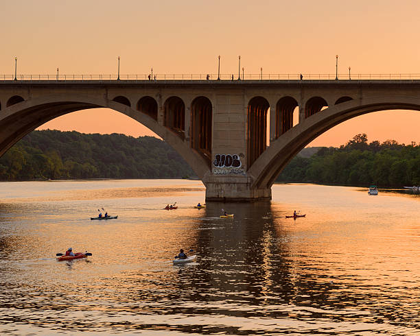 istock Kayakers At Sunset On The Potomac River 164923528
