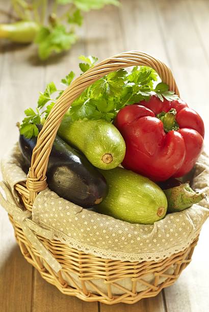 istock Basket of fresh vegetables 164923709