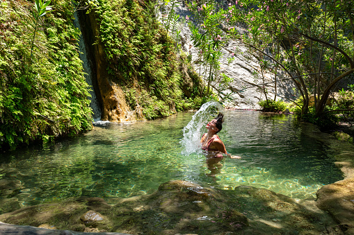 Aladere waterfall, Oludeniz, Fethiye, Mugla, Türkiye.