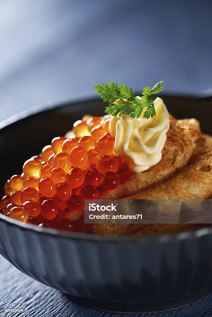 Panqueques con caviar - Foto de stock de Caviar libre de derechos