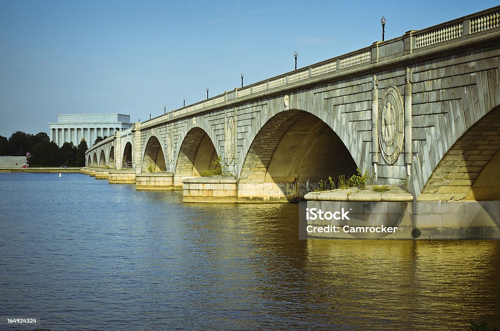 Memorial Bridge e portando a Lincoln - Foto stock royalty-free di Acqua fluente