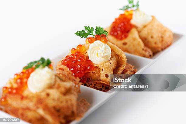 Foto de Caviar Crepes e mais fotos de stock de Antepasto - Antepasto, Assado no Forno, Caviar