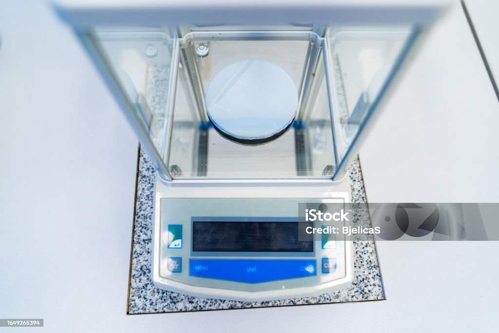 Scale Rounded Lab Laboratory Scale Stock Photo - Download Image Now - Backgrounds ...