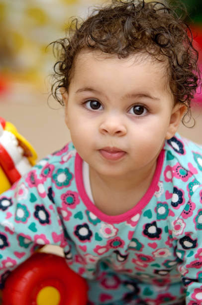 istock Happy Baby Girl, One Year Old 164928607