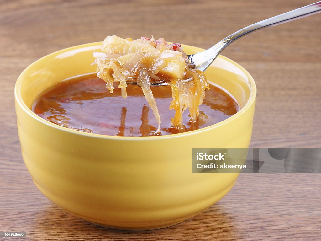 텍사스식 국립 수프 (보르시치 수프) - 로열티 프리 0명 스톡 사진