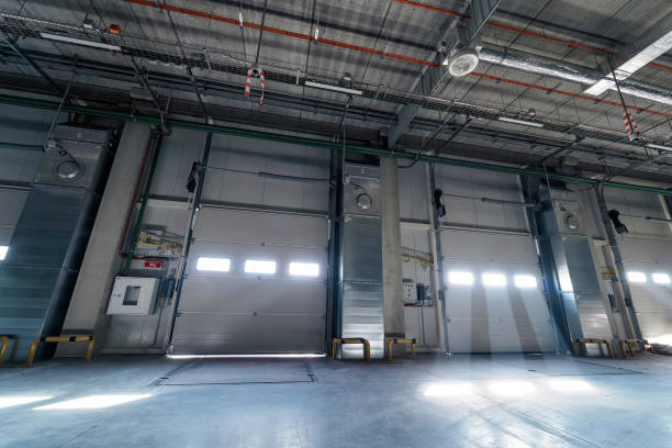 istock Interior of a large industrial warehouse 1649287554