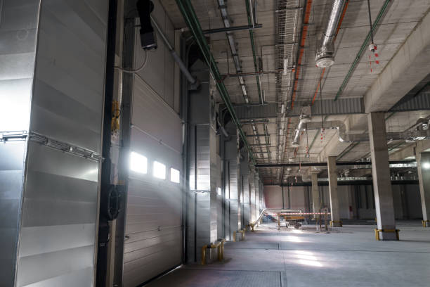istock Interior of a large industrial warehouse 1649288611