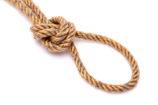 Hanging noose rope
