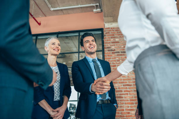 istock Business handshake for new agreement 1649292525