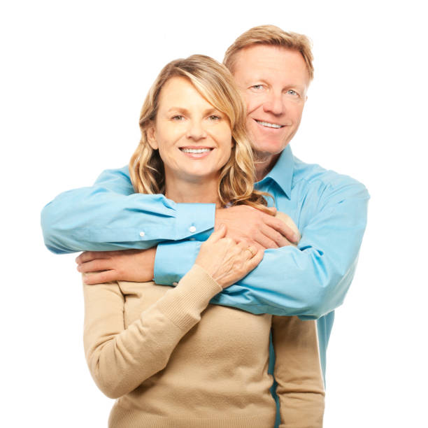 istock Adult couple hugging 164930588
