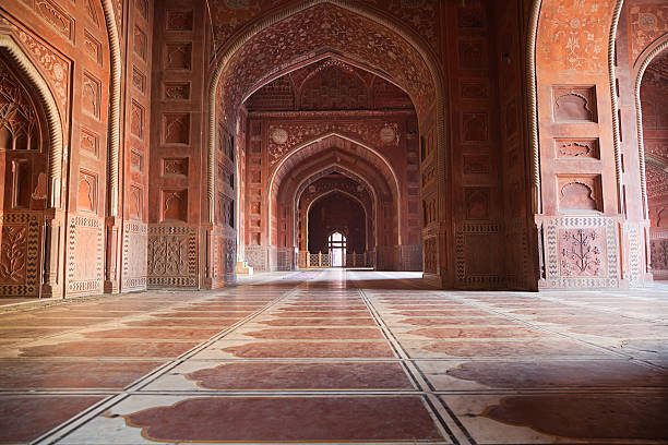 istock Inside of the Mosque in Taj Mahal complex, Agra, India 164931757