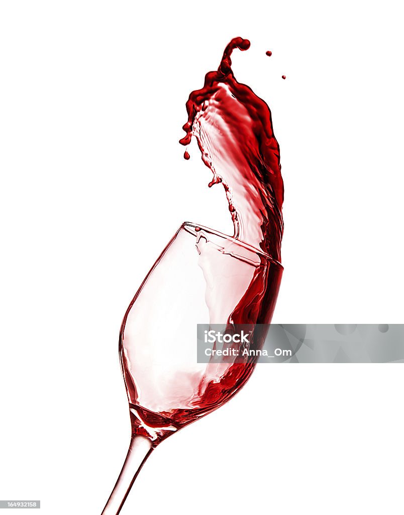 Vino rosso splash - Foto stock royalty-free di Alchol