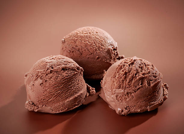 istock Chocolate Ice cream on brown background 164940924