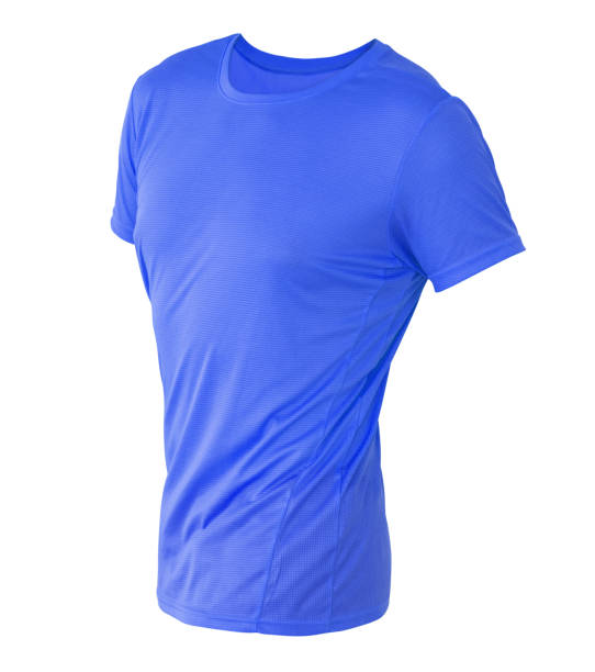 istock Blue t-shirt template on invisible mannequin 1649422107
